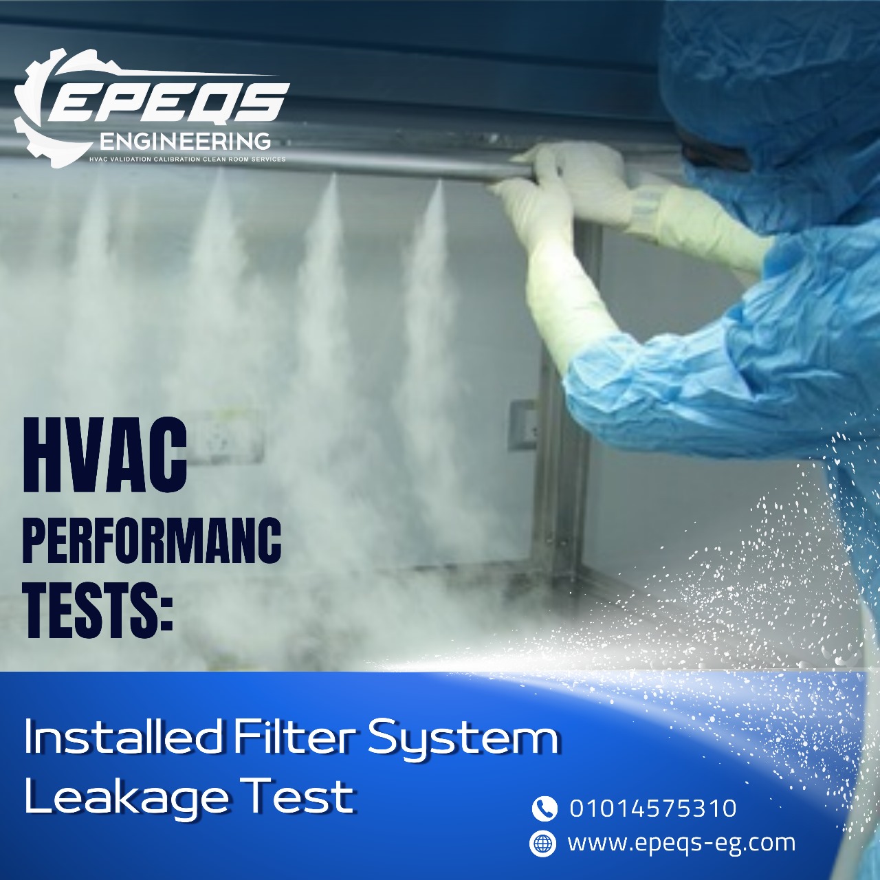 installed filter system leakage test